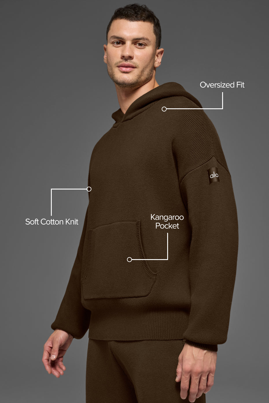 Scholar Hooded Sweater - Espresso--1