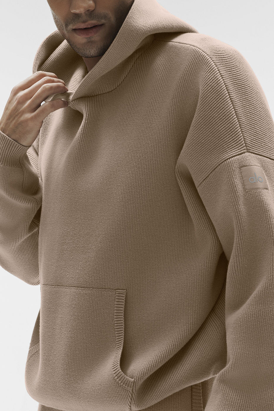 Scholar Hooded Sweater - Gravel--3