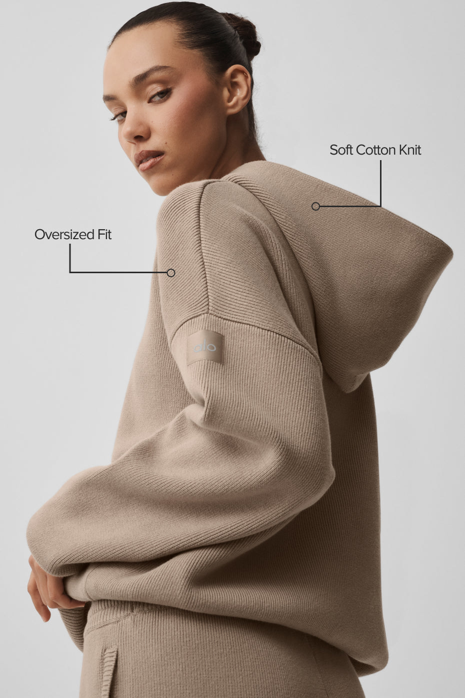 Scholar Hooded Sweater - Gravel--1