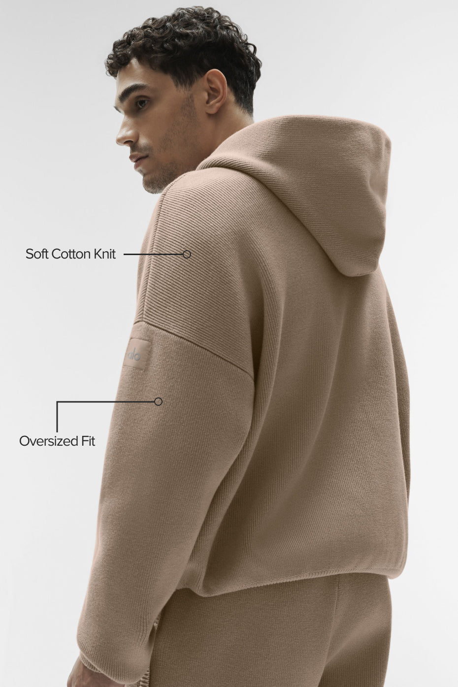 Scholar Hooded Sweater - Gravel--1