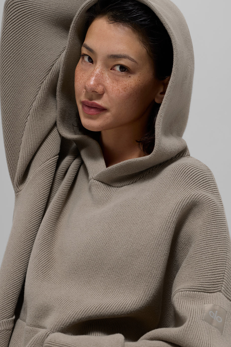 Scholar Hooded Sweater - Light Cocoa--3