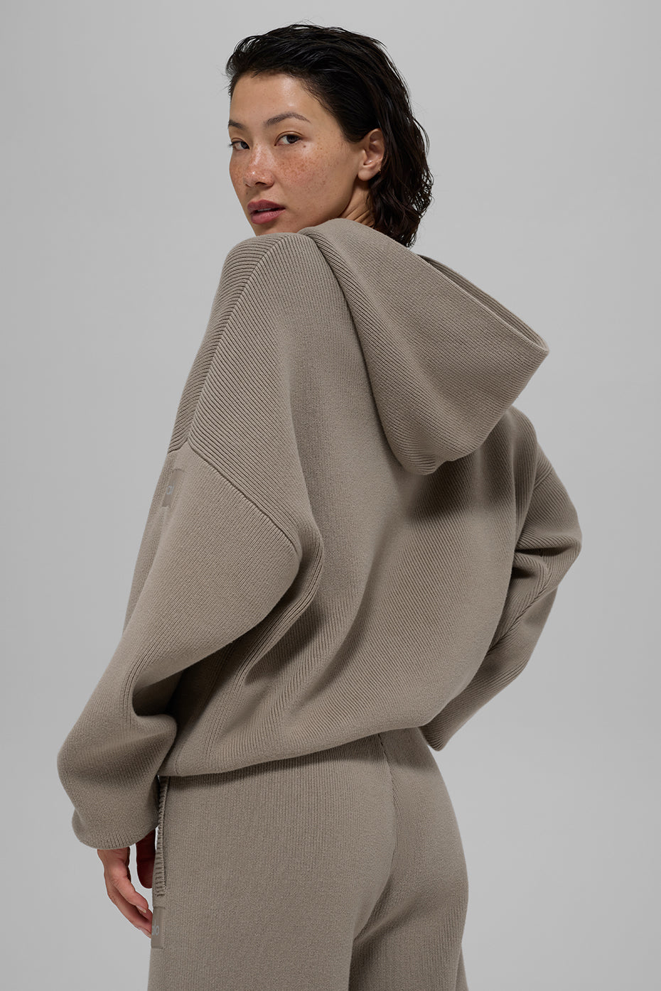 Scholar Hooded Sweater - Light Cocoa--1