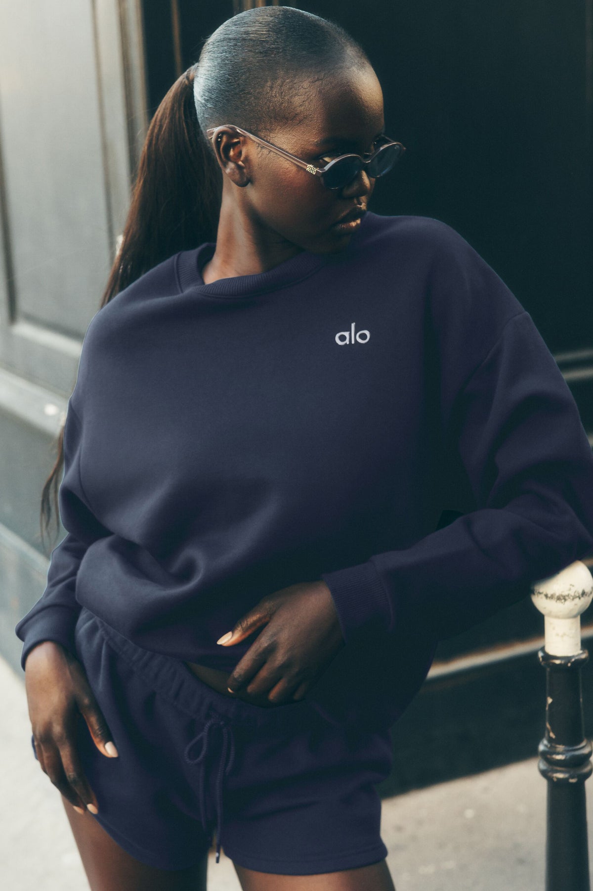Accolade Crew Neck Pullover - Navy--0