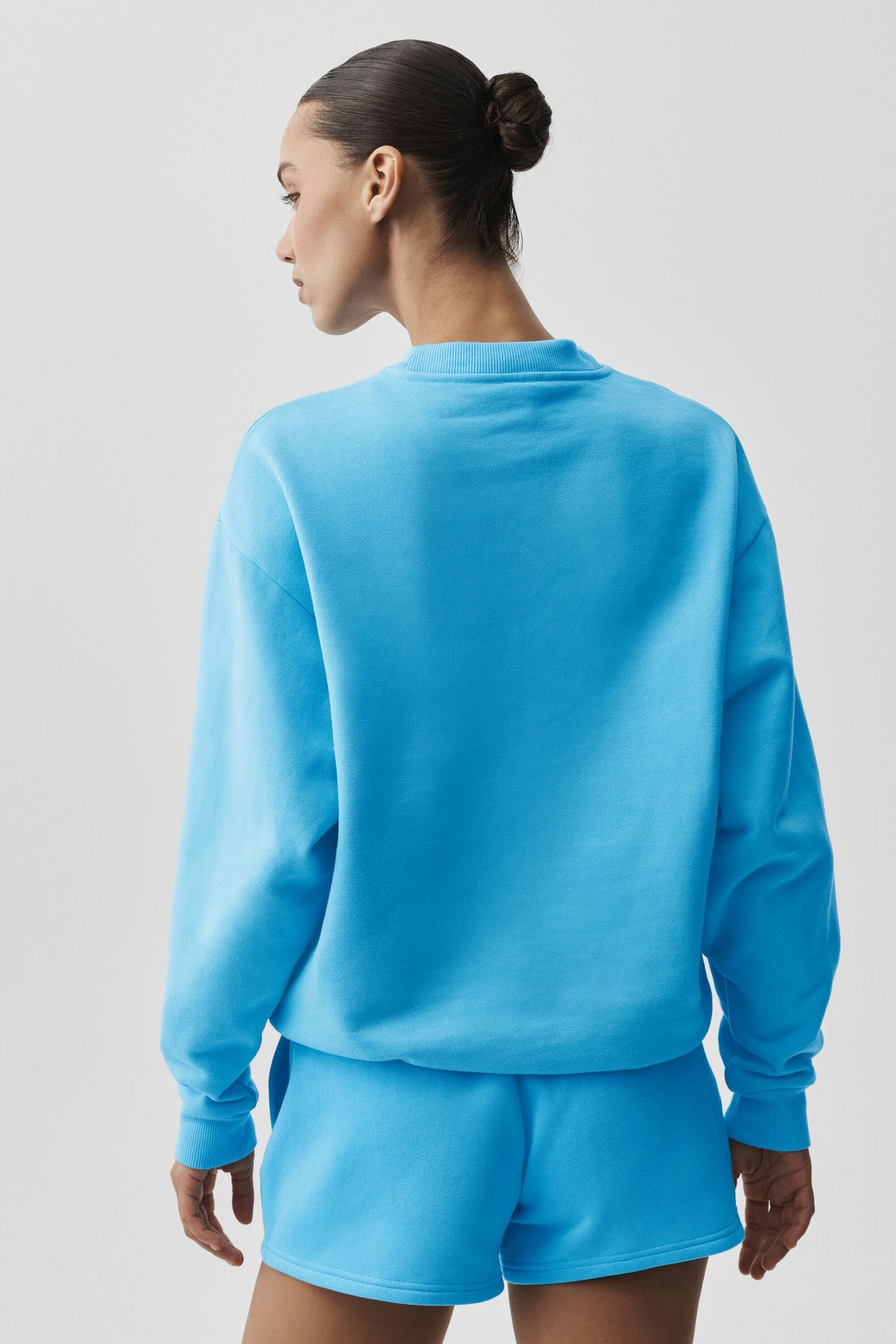 Accolade Crew Neck Pullover - Azure Blue--2