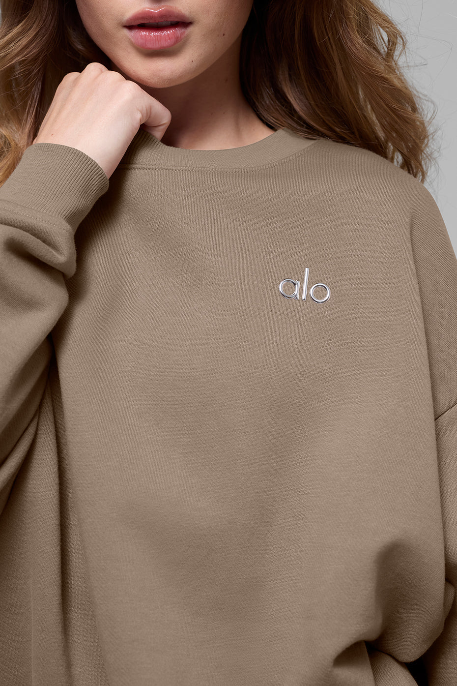 Accolade Crew Neck Pullover - Gravel--5