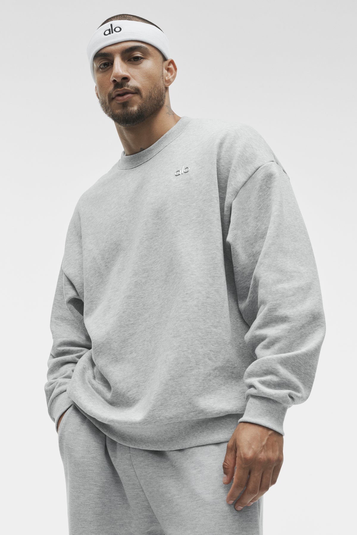 Accolade Crew Neck Pullover - Athletic Heather Grey--0