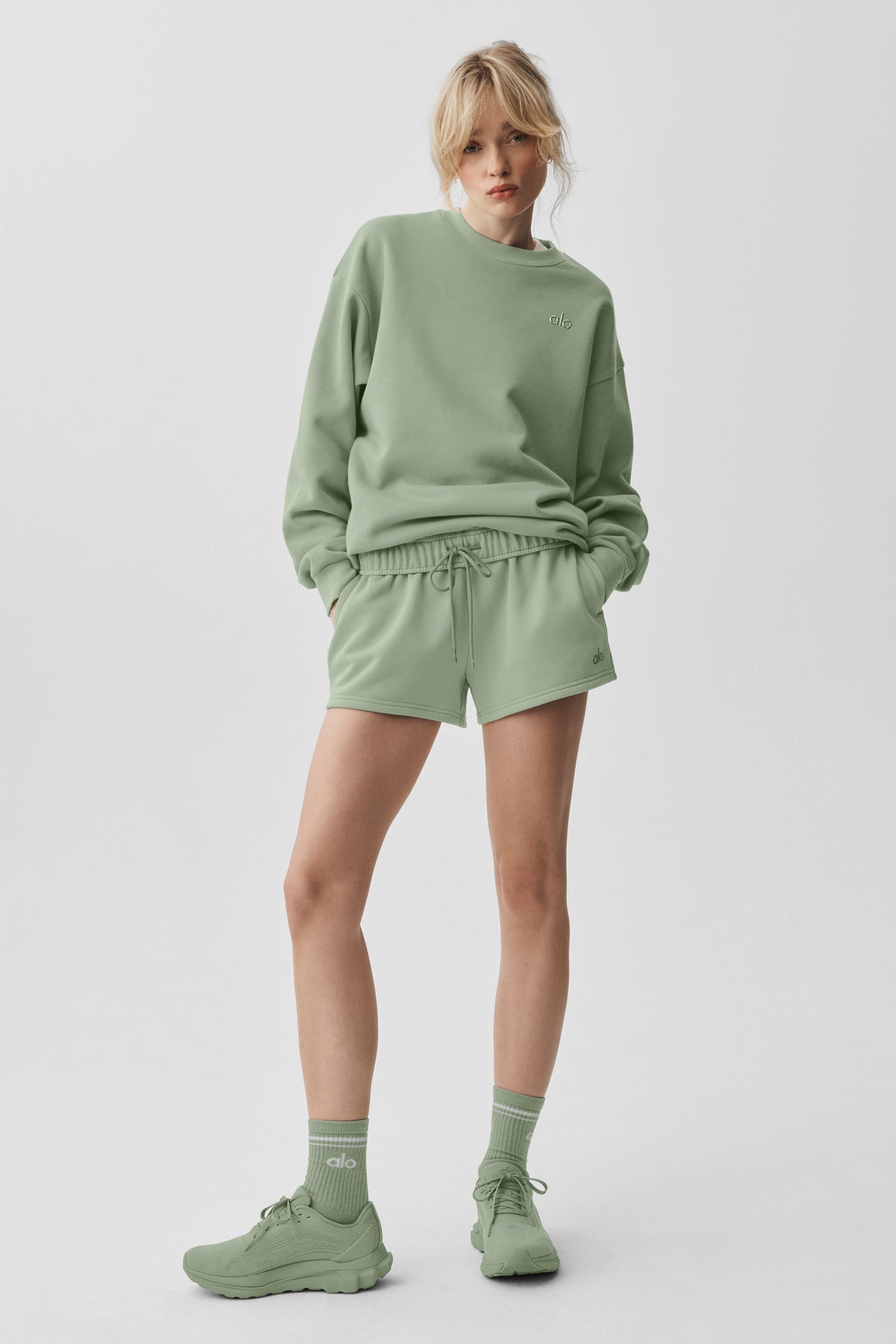 Accolade Crew Neck Pullover - Dune Grass--4