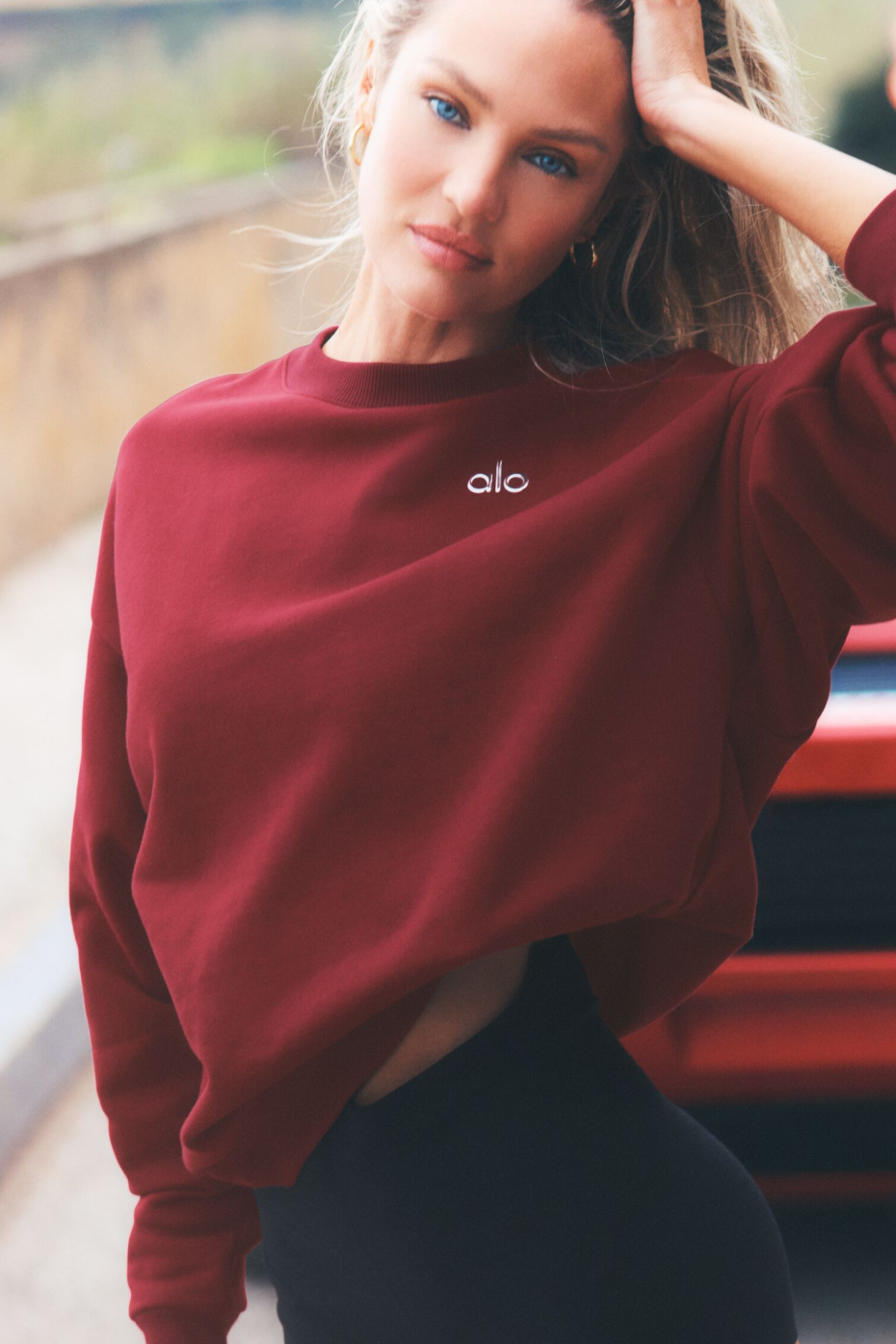Accolade Crew Neck Pullover - Summer Romance Red--0