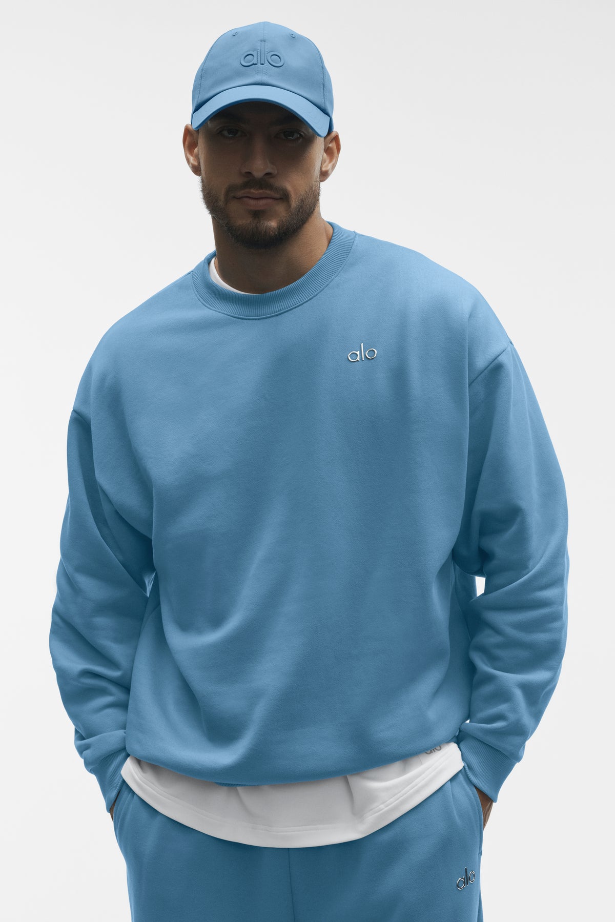 Accolade Crew Neck Pullover - California Blue--3
