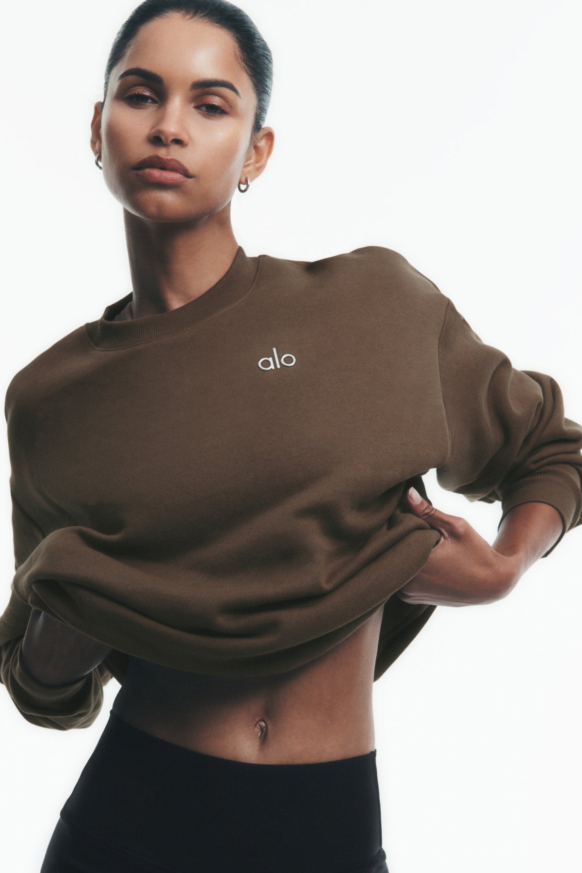 Accolade Crew Neck Pullover - Java Brown--0