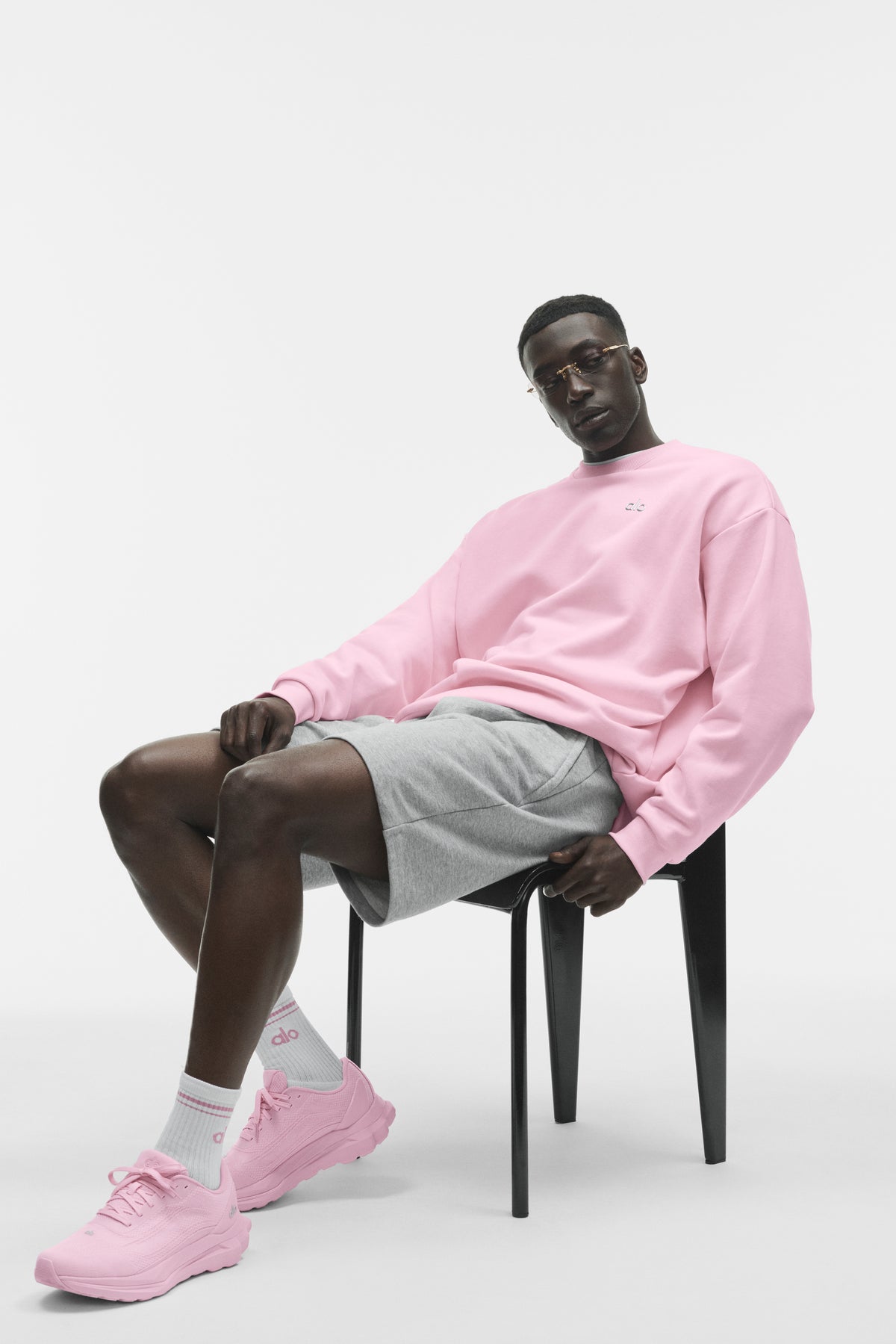 Accolade Crew Neck Pullover - Pink Marshmallow--3