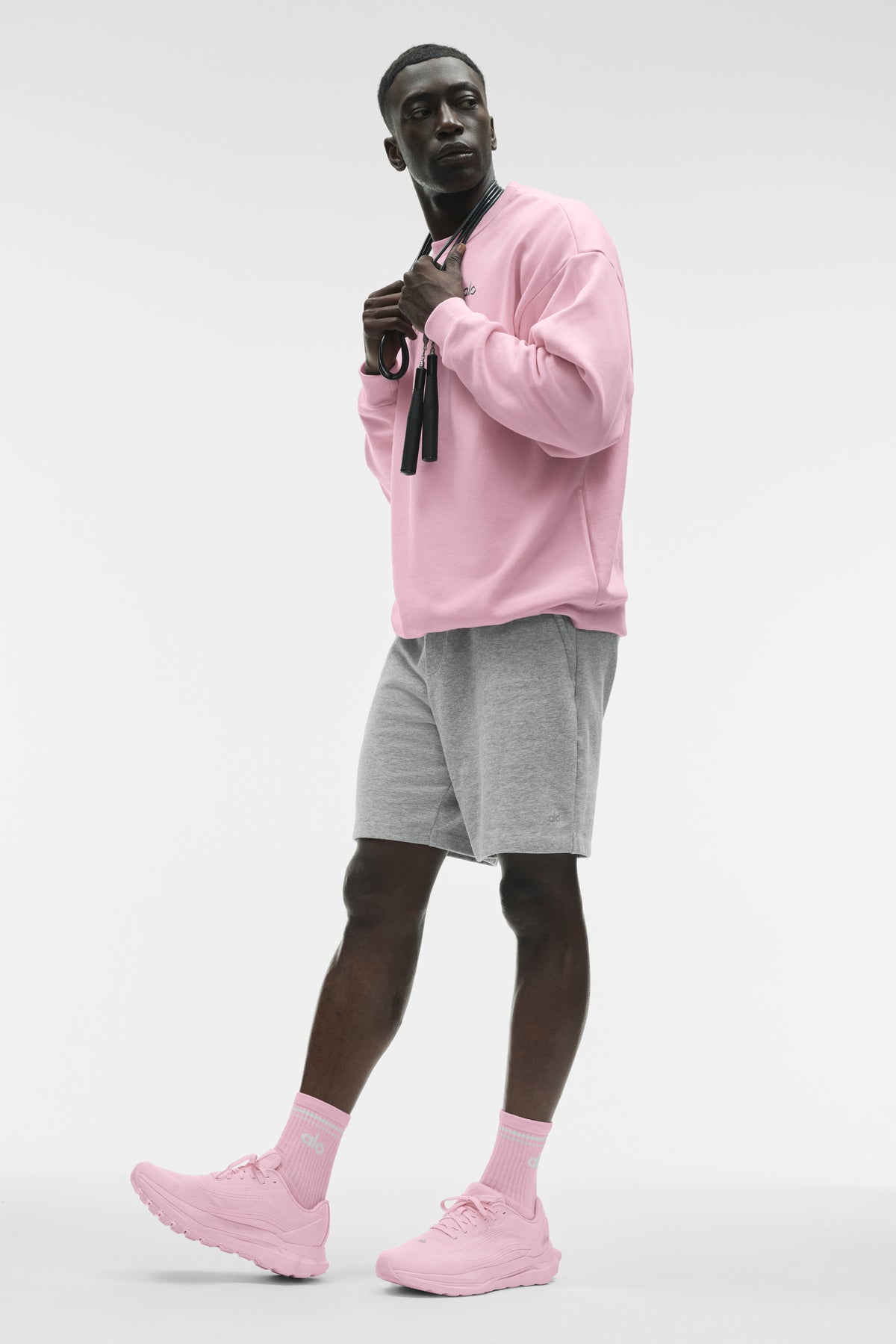 Accolade Crew Neck Pullover - Pink Marshmallow--4