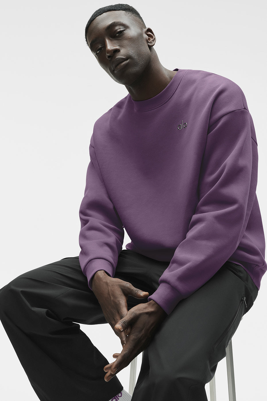 Accolade Crew Neck Pullover - Plum Kiss--0
