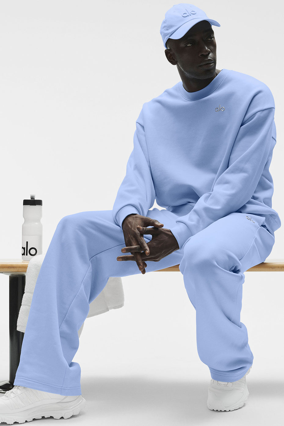 Accolade Crew Neck Pullover - Light Provence Blue--3