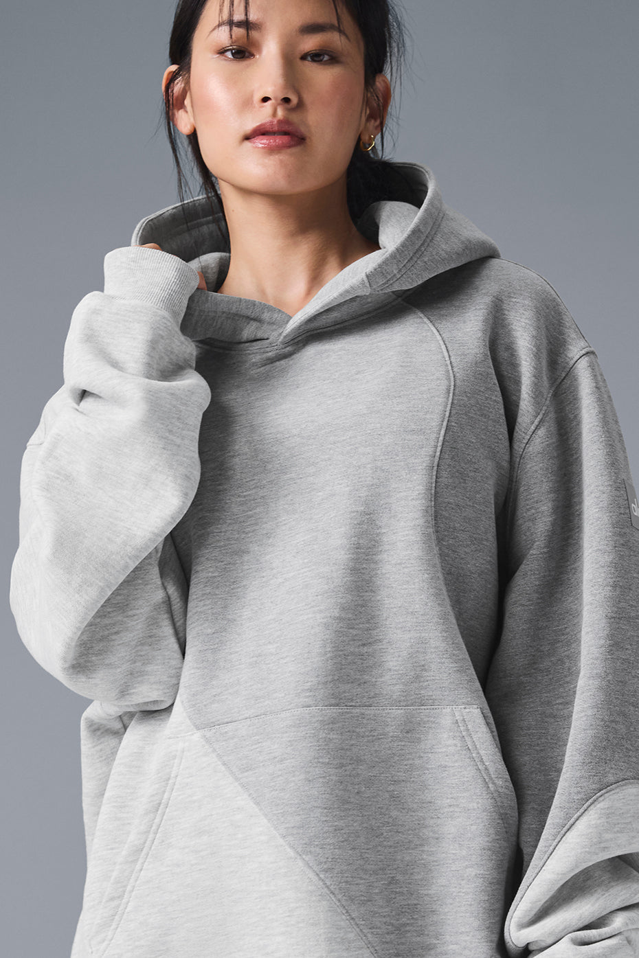 Make Waves Hoodie - Athletic Heather Grey Tonal--0