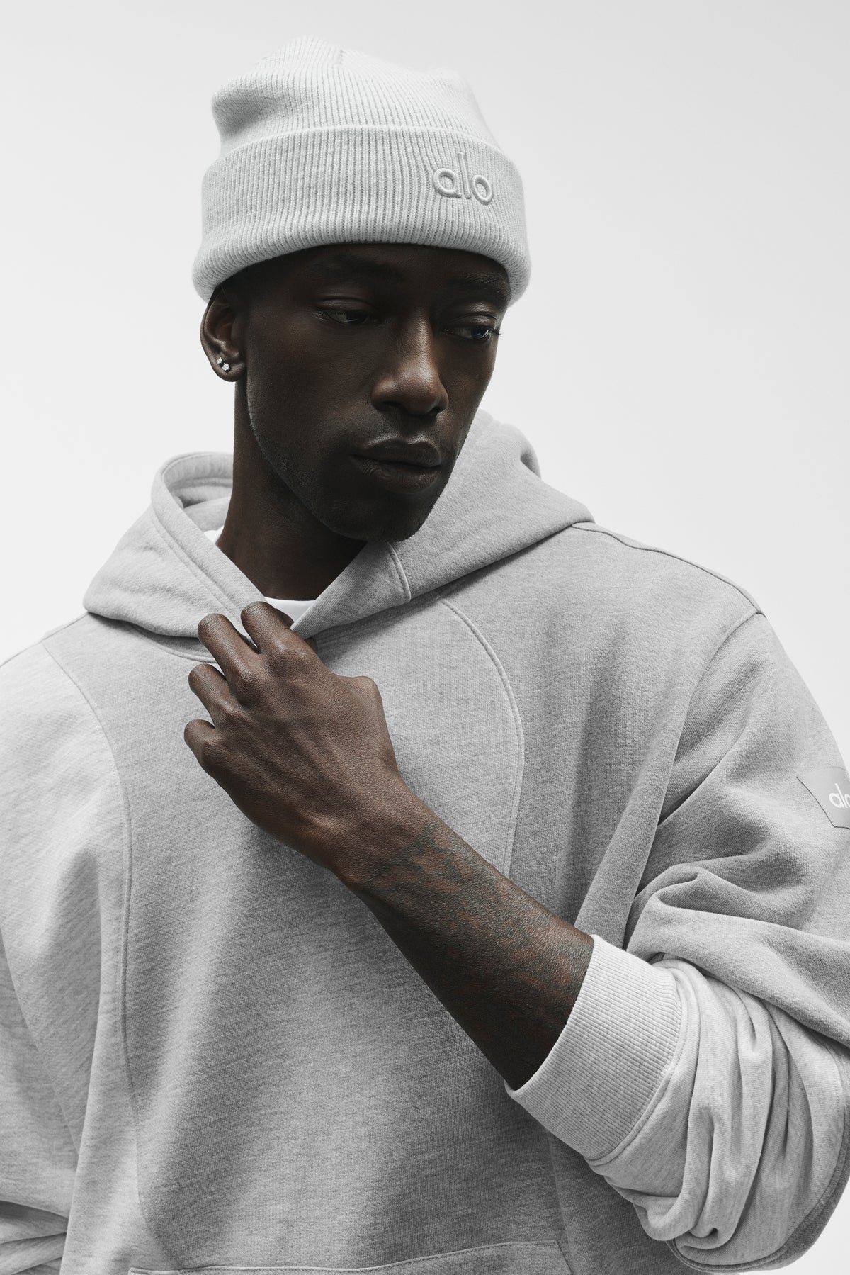 Make Waves Hoodie - Athletic Heather Grey Tonal--3