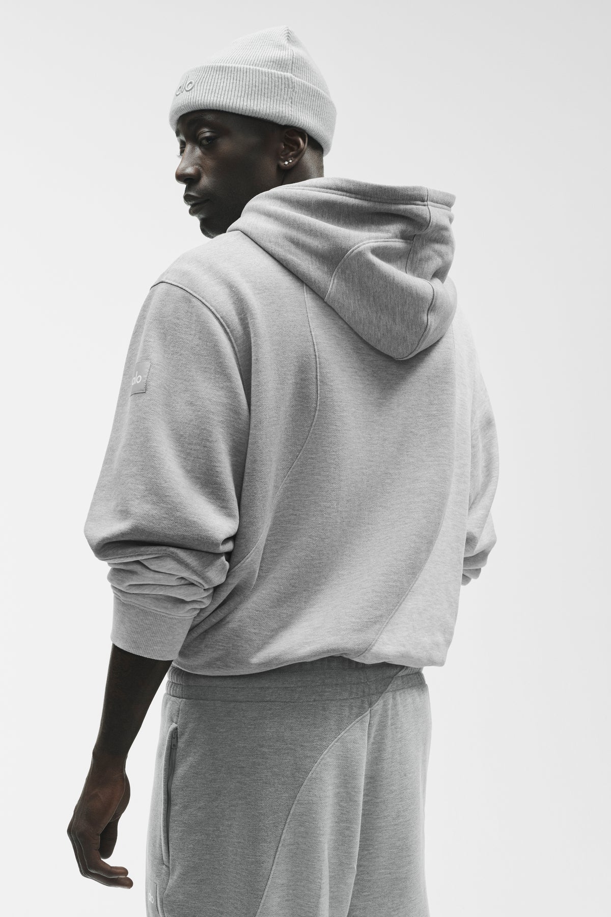 Make Waves Hoodie - Athletic Heather Grey Tonal--2