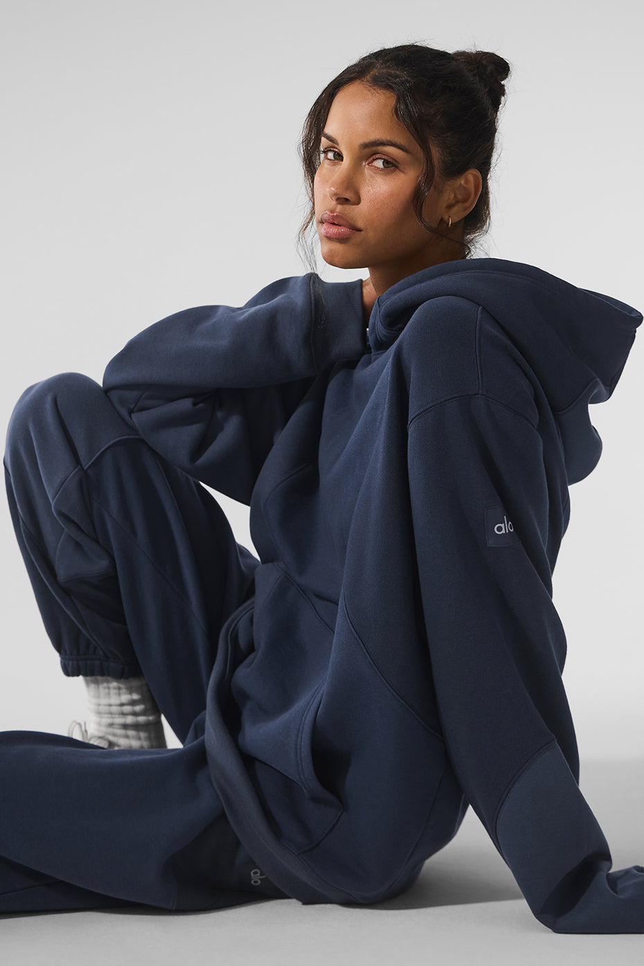 Make Waves Hoodie - Navy Tonal--2