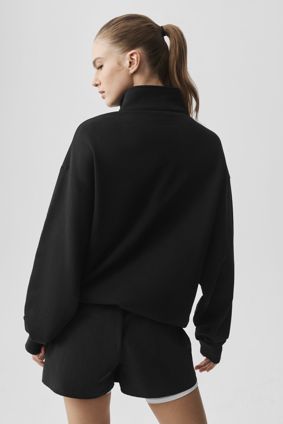 Accolade 1/4 Zip Pullover - Black--1
