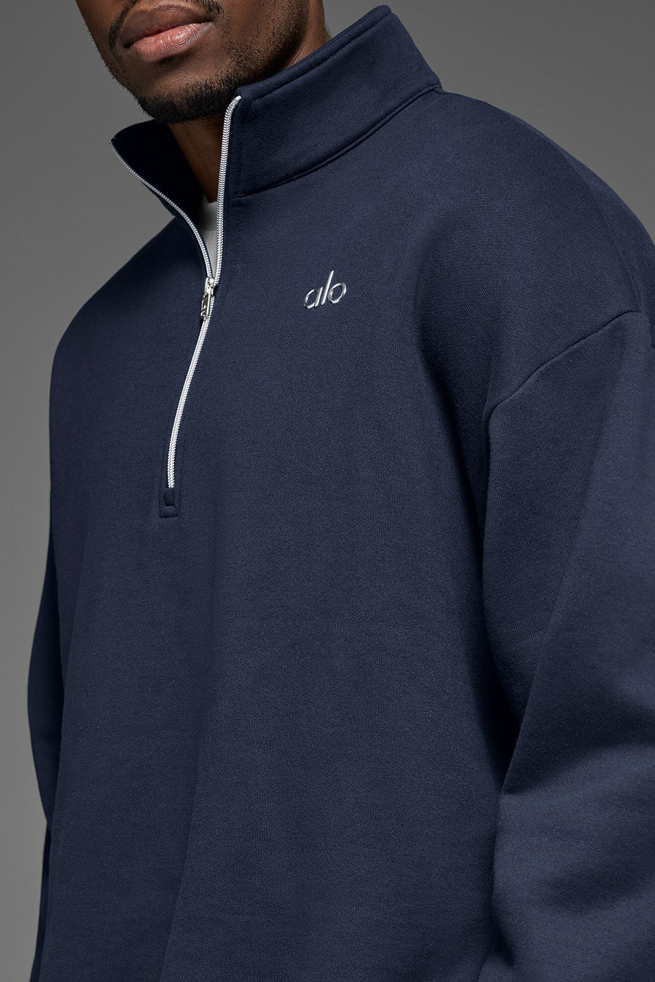 Accolade 1/4 Zip Pullover - Navy--3