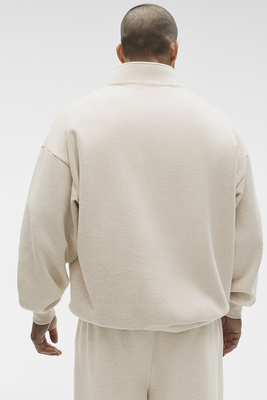 Accolade 1/4 Zip Pullover - Oatmeal Heather--1