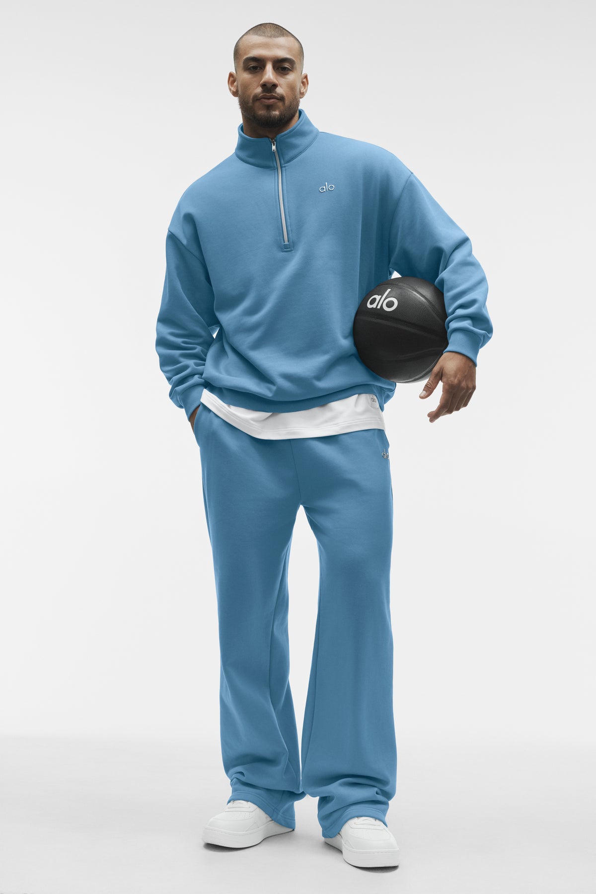 Accolade 1/4 Zip Pullover - California Blue--3