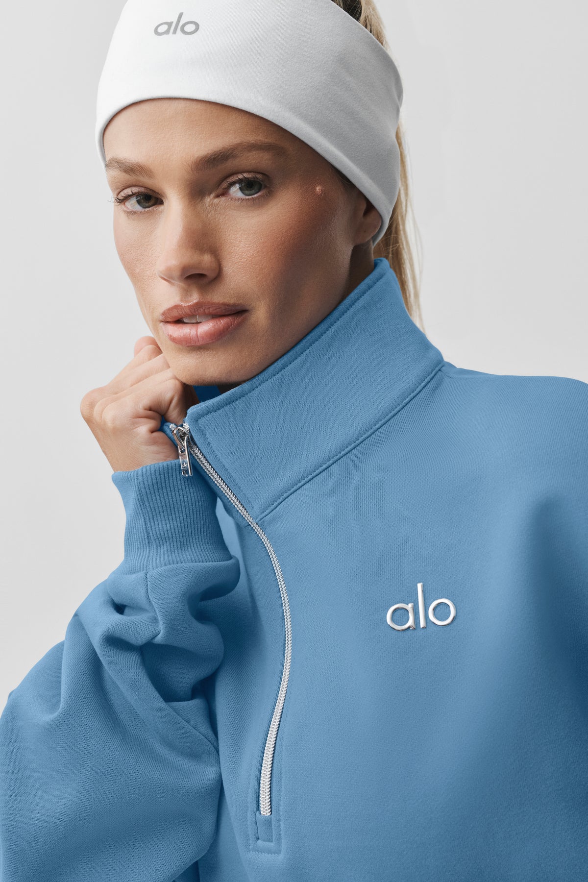 Accolade 1/4 Zip Pullover - California Blue--3