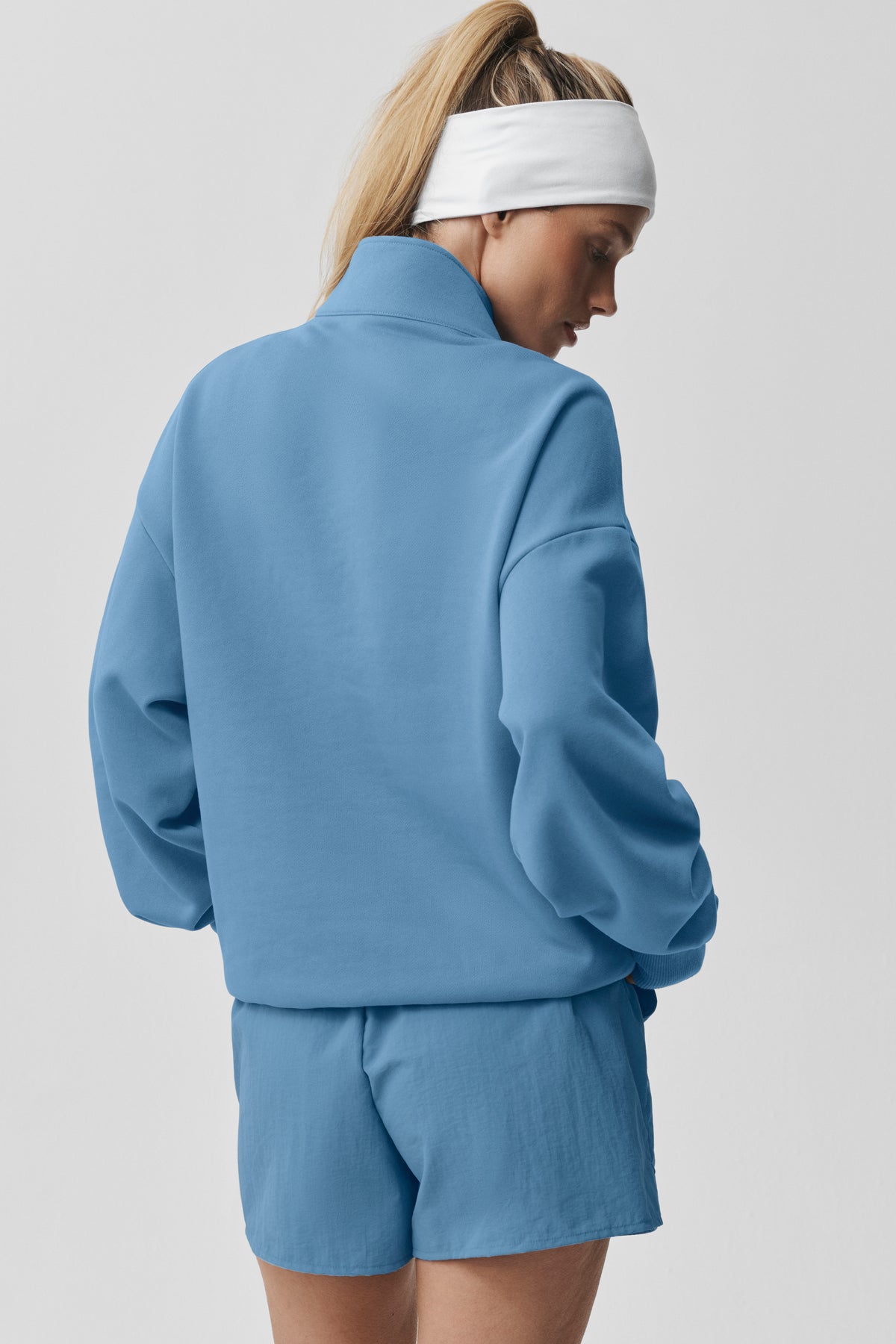 Accolade 1/4 Zip Pullover - California Blue--1