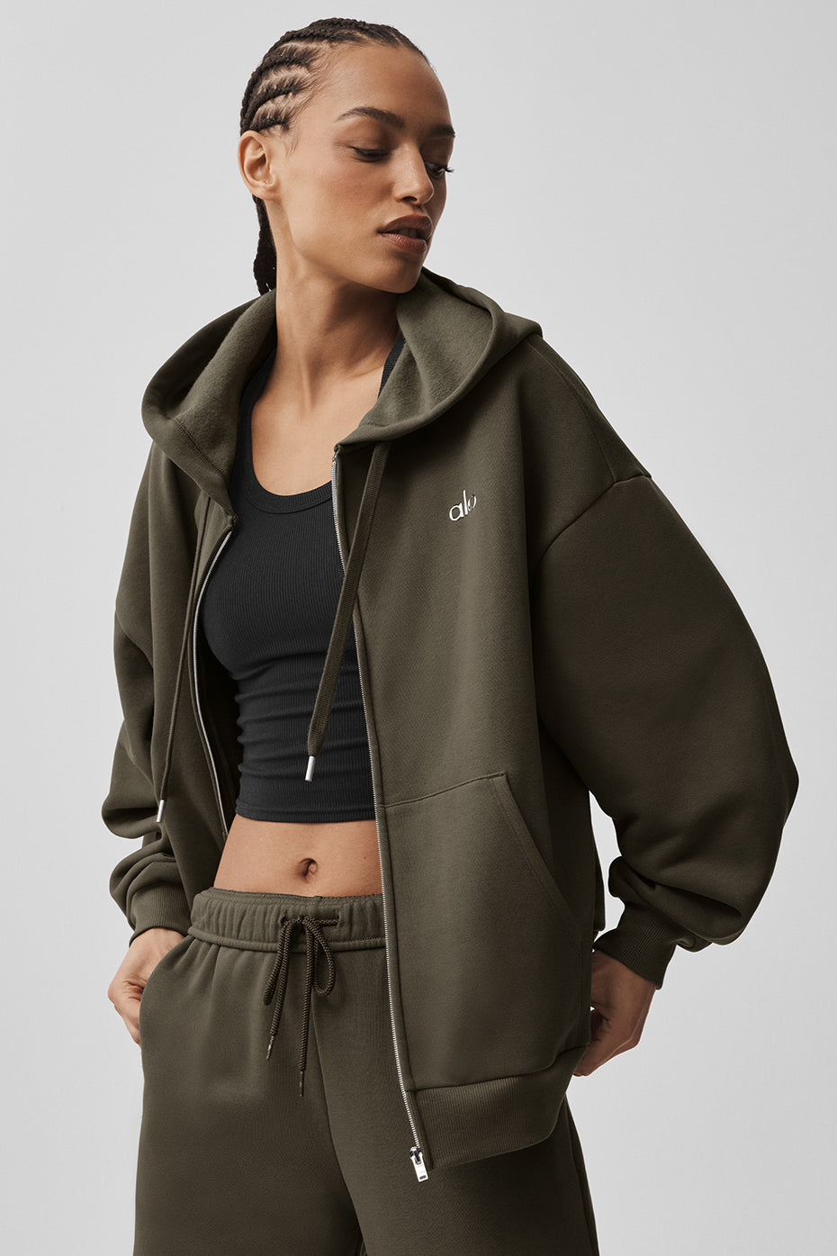 Accolade Full Zip Hoodie - Olive Tree--2