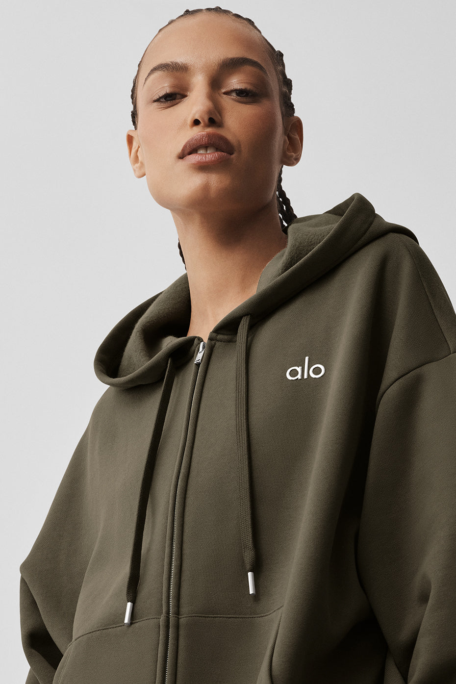 Accolade Full Zip Hoodie - Olive Tree--3
