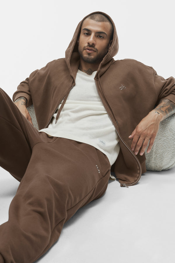 Accolade Full Zip Hoodie - Java Brown