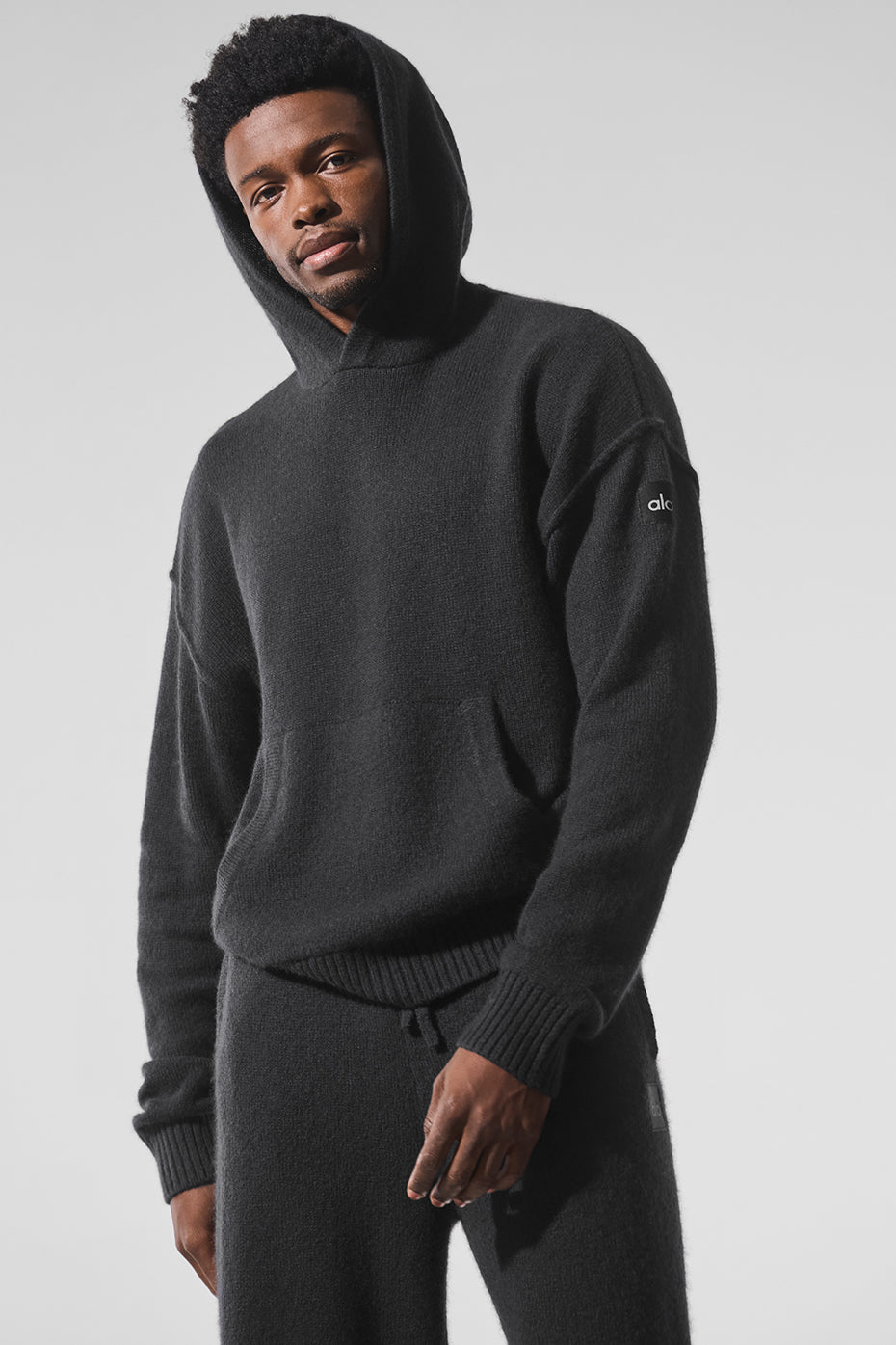 Wool Cashmere New Class Hoodie - Black--0