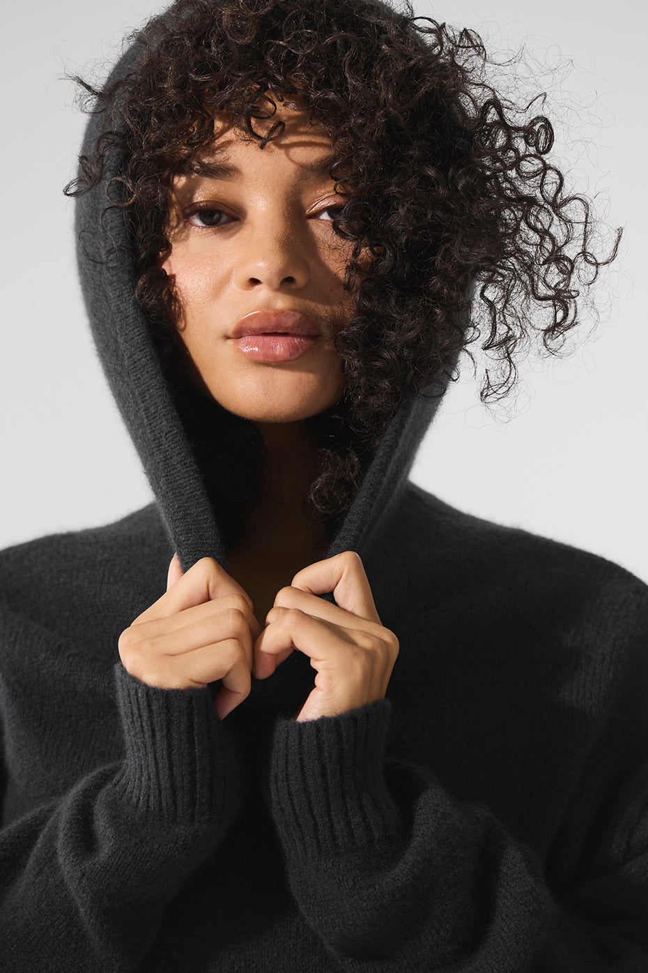Wool Cashmere New Class Hoodie - Black--3