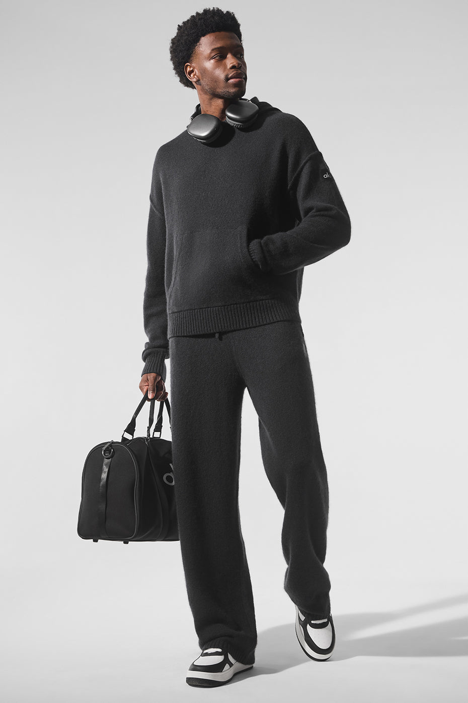 Wool Cashmere New Class Hoodie - Black--3