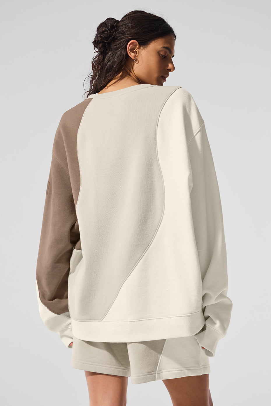 Make Waves Crew Neck Pullover - Ivory/Bone/Gravel--1