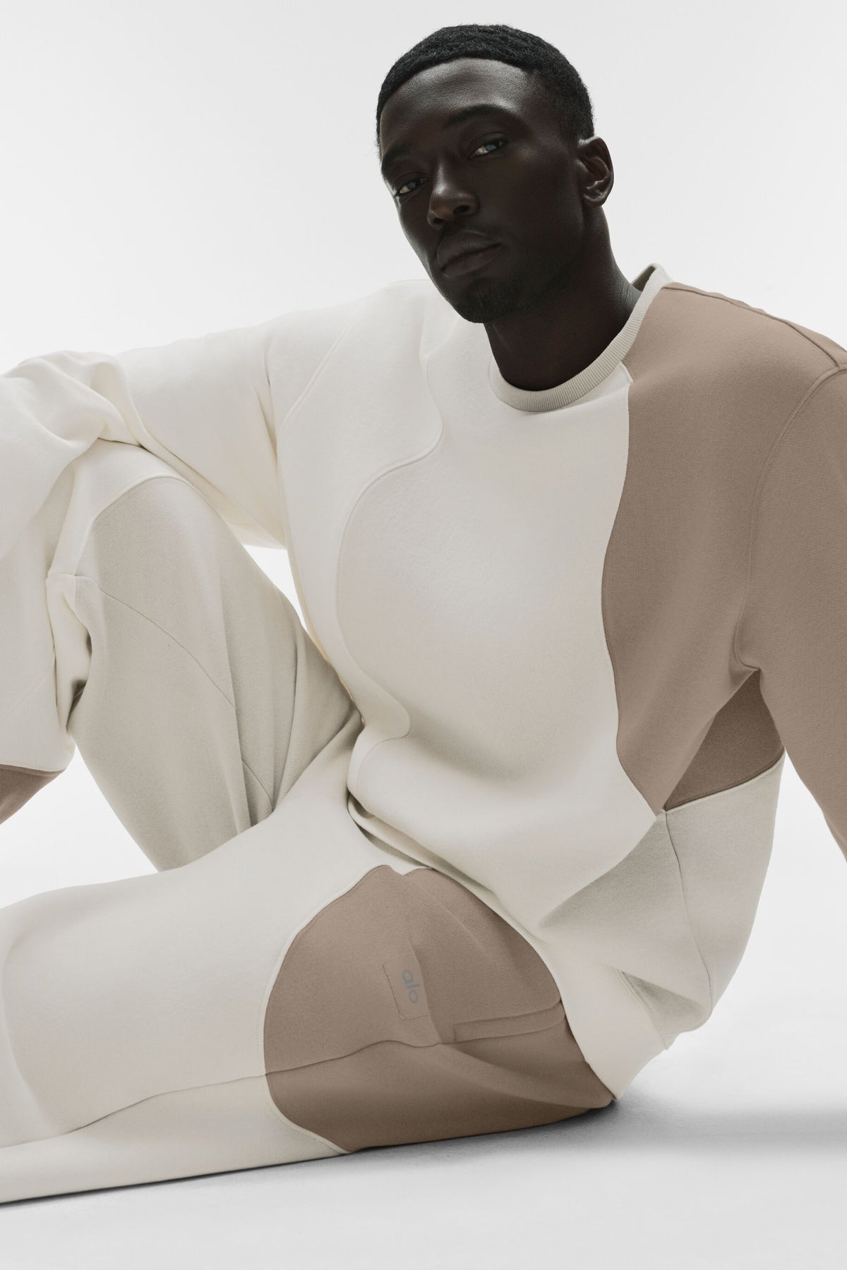 Make Waves Crew Neck Pullover - Ivory/Bone/Gravel--3