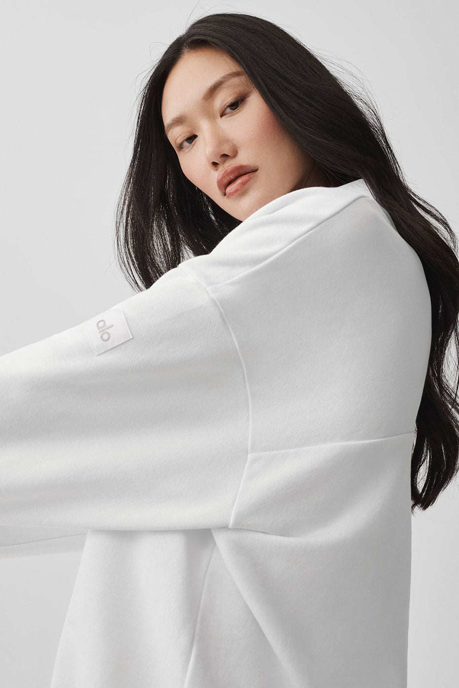 Take It Easy Long Sleeve Henley Pullover - White--4