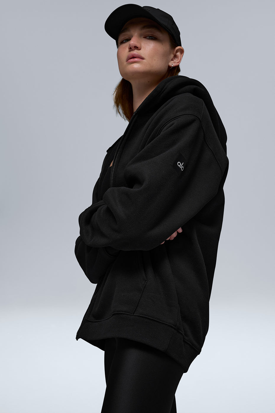Renown Heavy Weight Full Zip Hoodie - Black--2