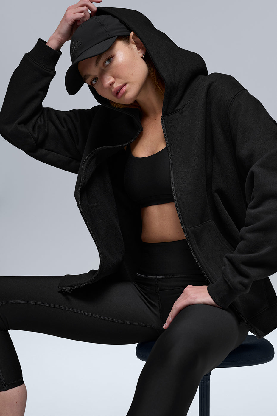 Renown Heavy Weight Full Zip Hoodie - Black--3