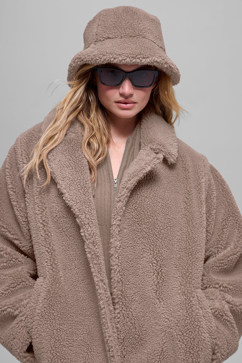Oversized Sherpa Trench - Chai Latte--1