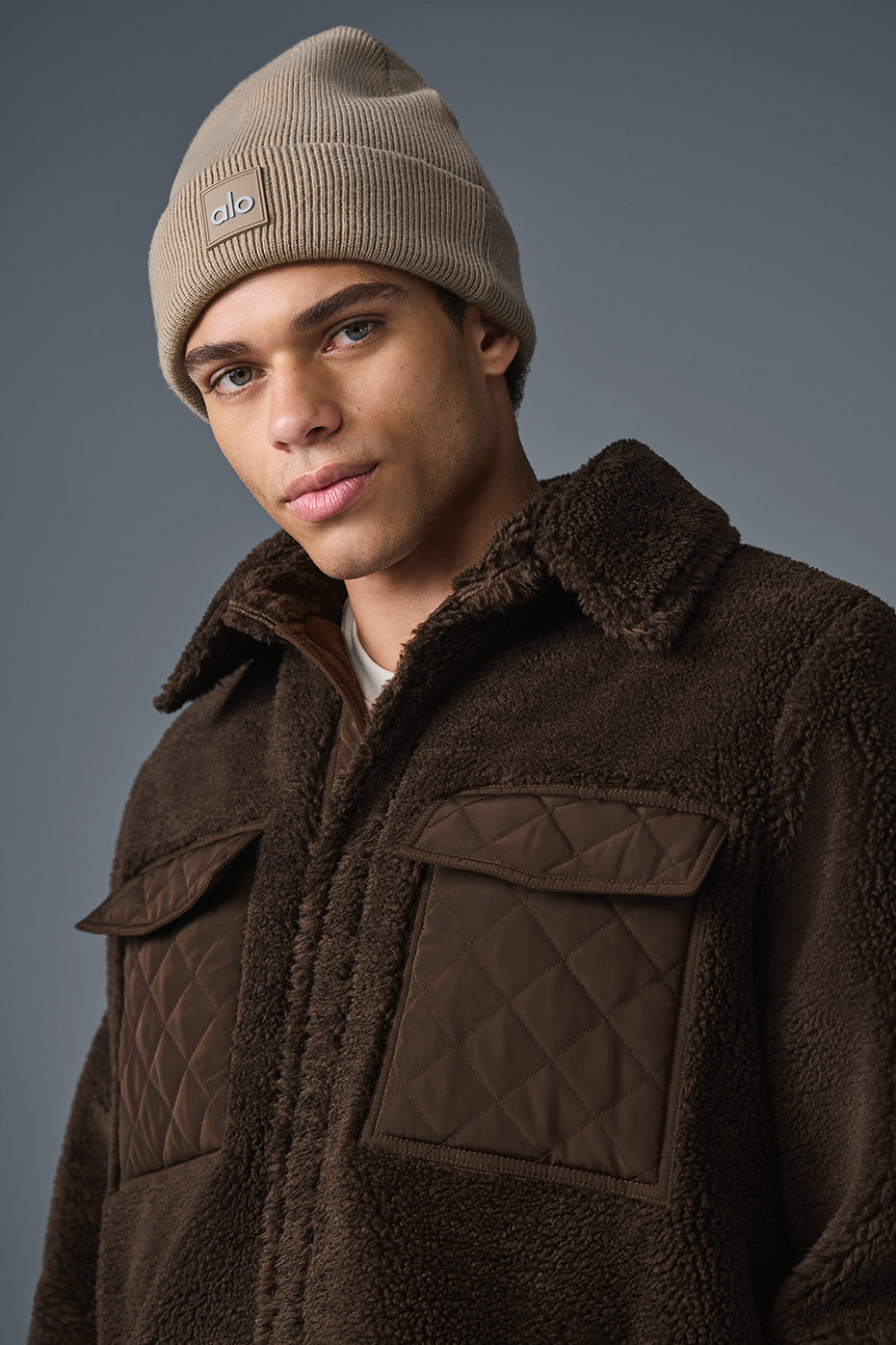 Sherpa Edge Shacket - Espresso--3