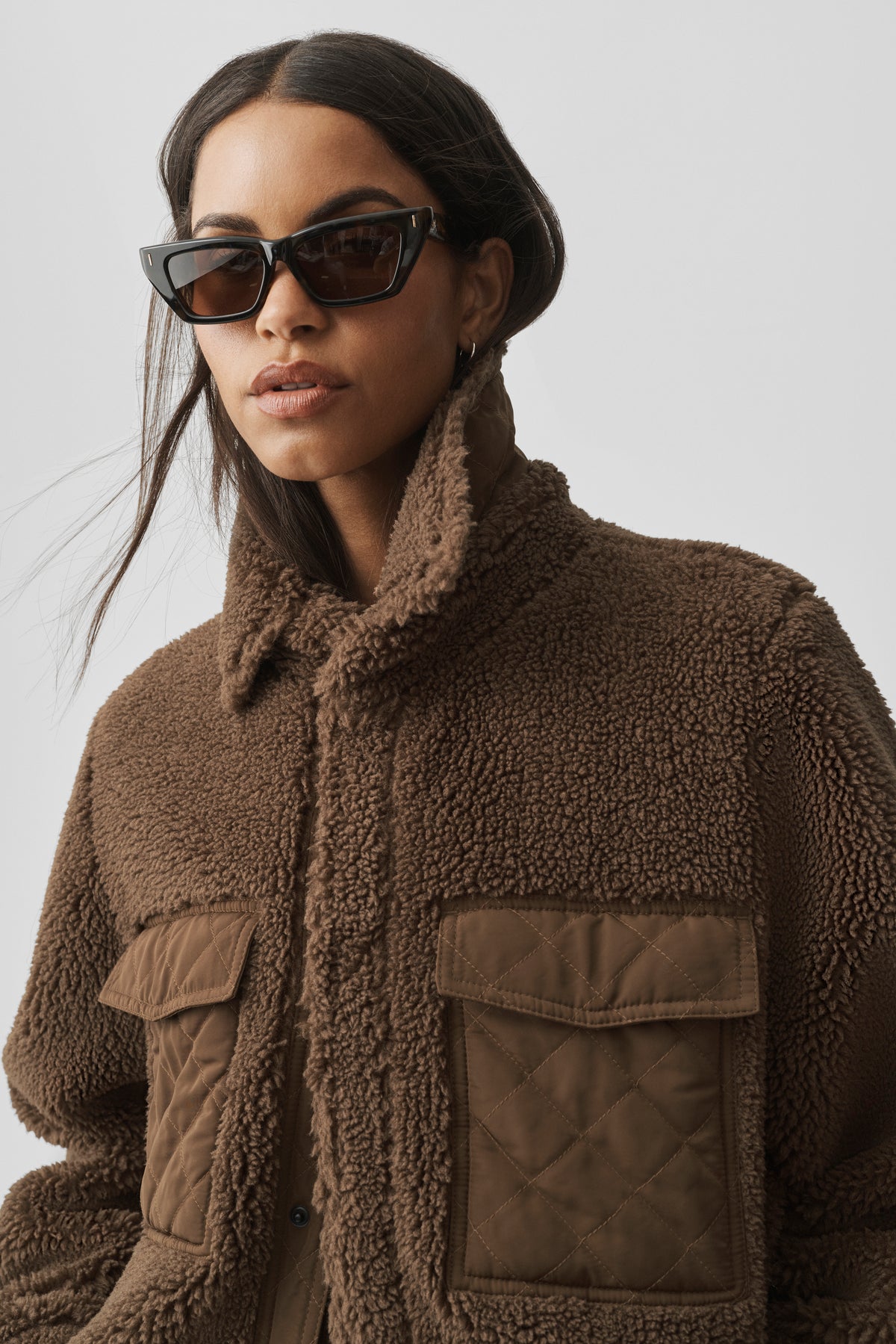 Sherpa Edge Shacket - Java Brown--3