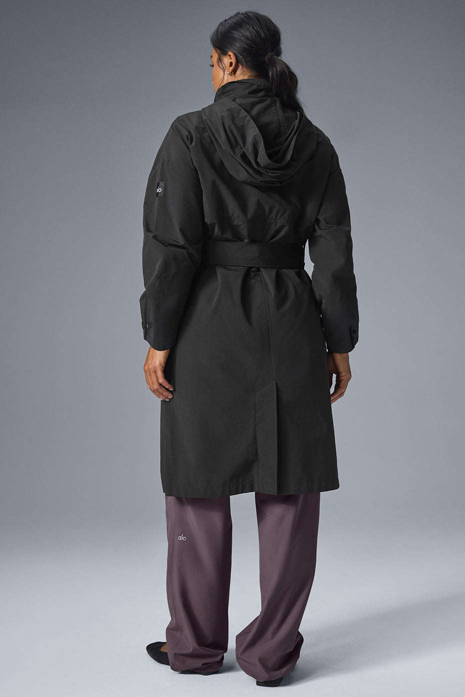 Crinkle On The Move Trench - Black--3