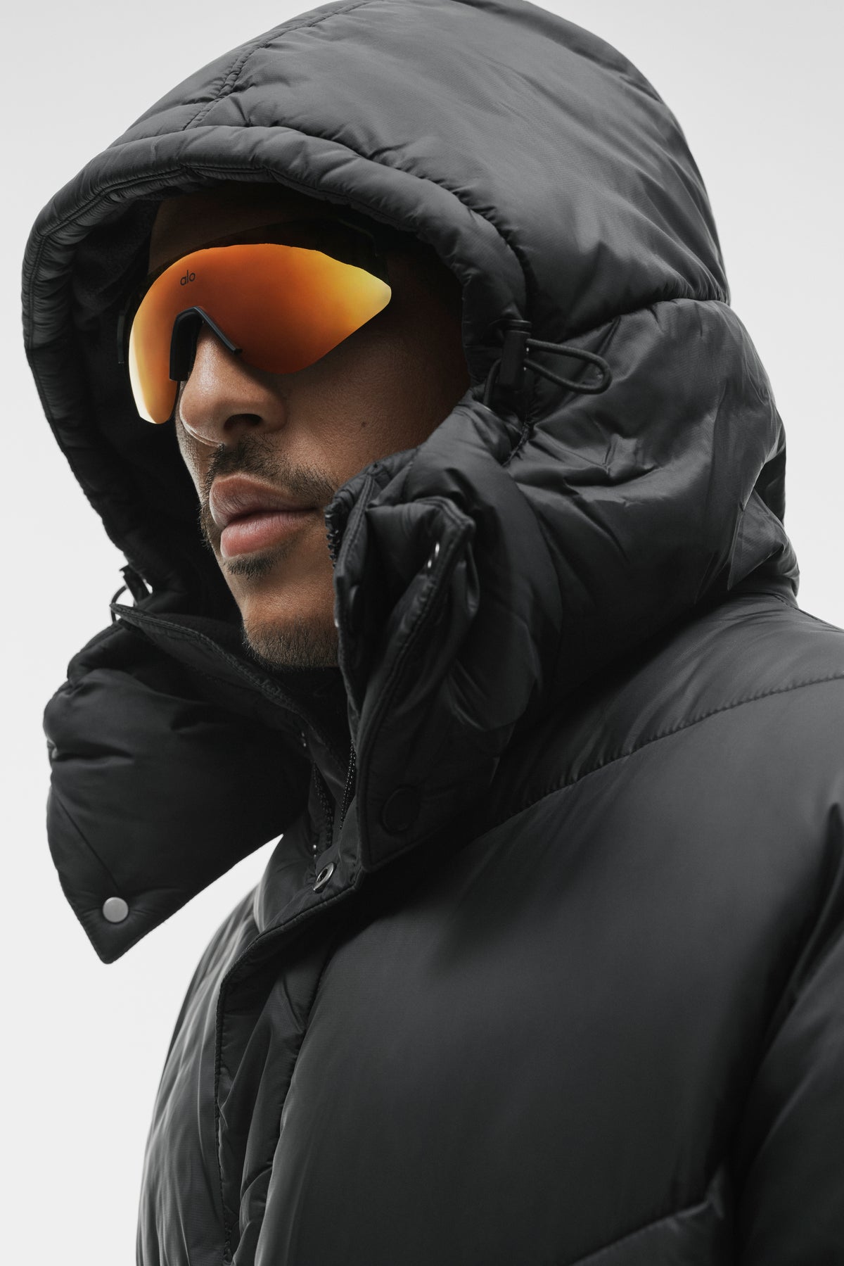 Gold Rush Puffer Trench - Black--4