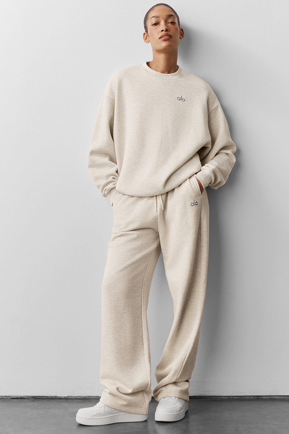 Accolade Straight Leg Sweatpant - Oatmeal Heather--4