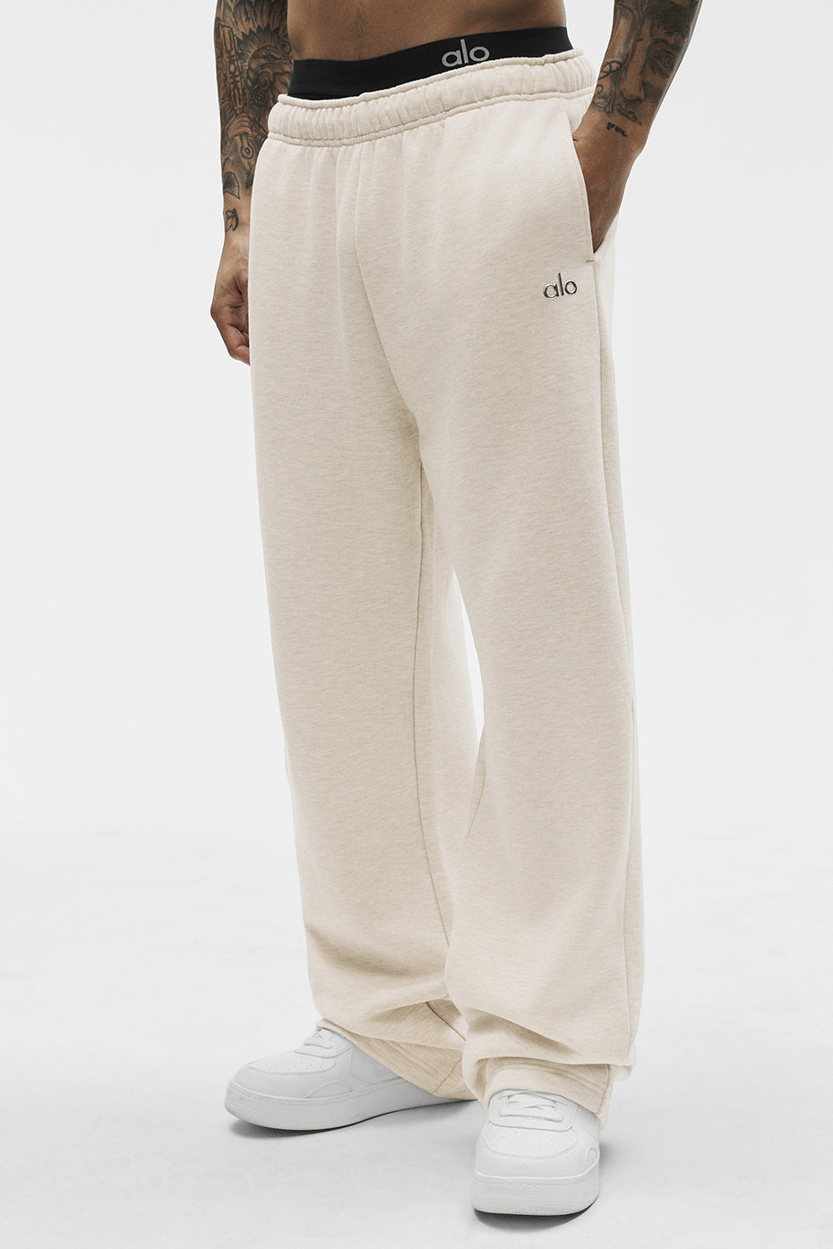 Accolade Straight Leg Sweatpant - Oatmeal Heather--0