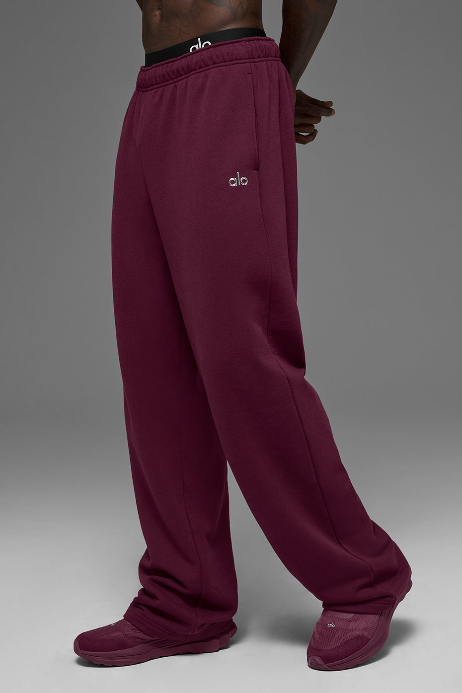 Accolade Straight Leg Sweatpant - Burgundy--3