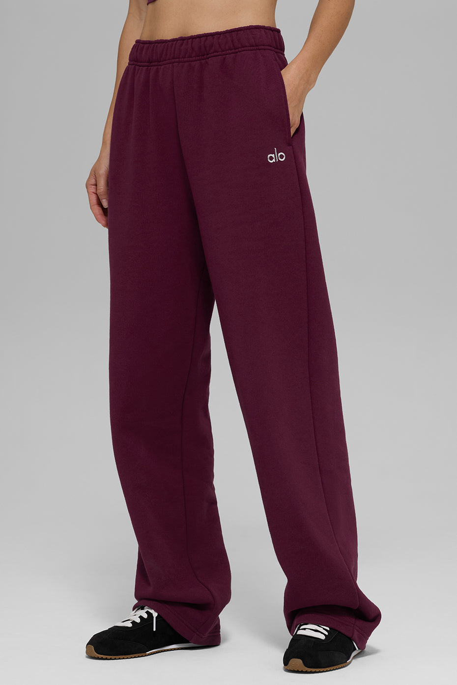 Accolade Straight Leg Sweatpant - Burgundy--3