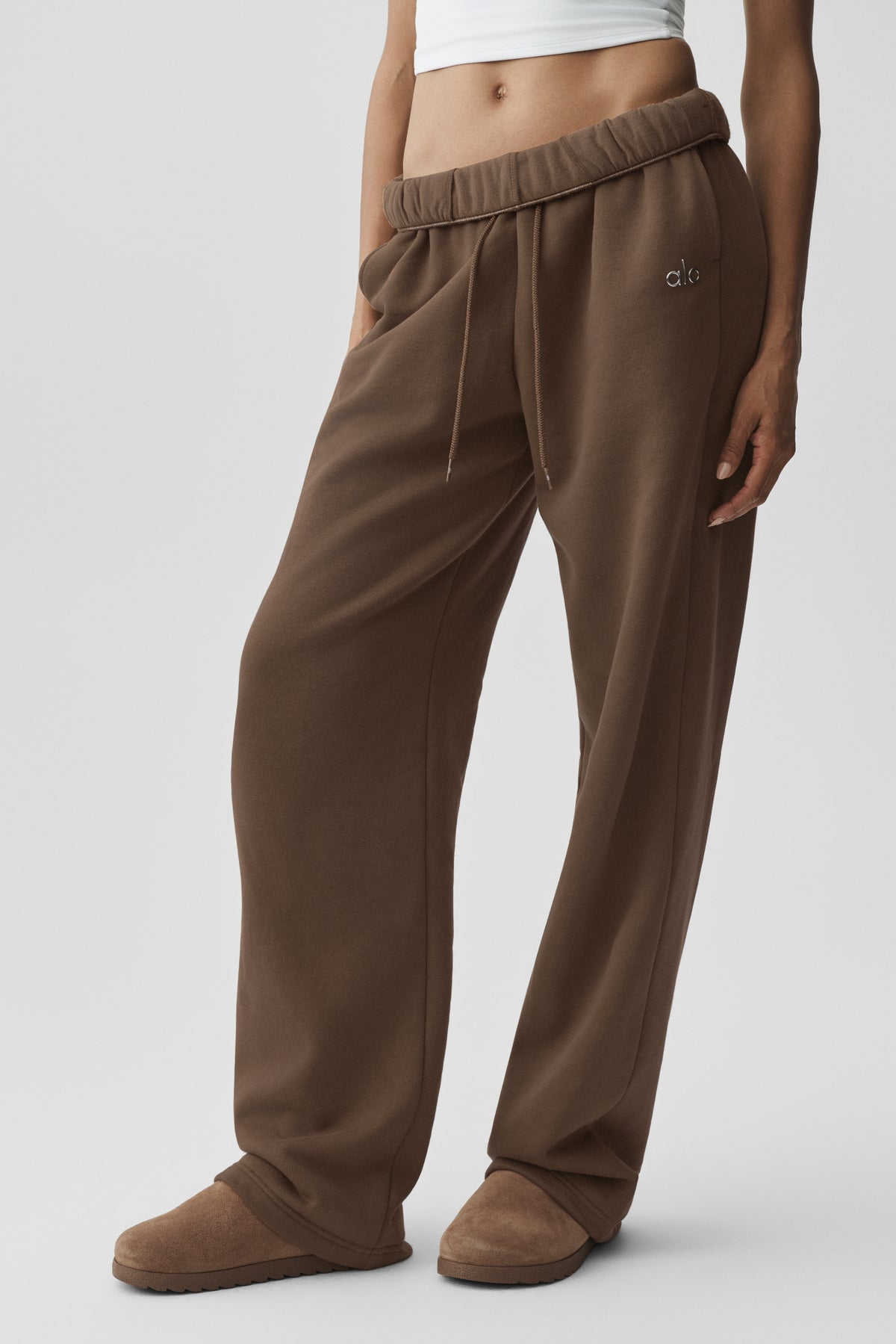 Accolade Straight Leg Sweatpant - Java Brown--1