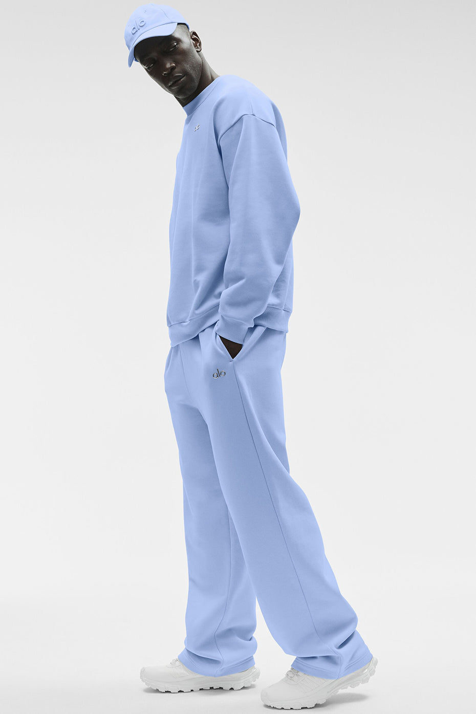 Accolade Straight Leg Sweatpant - Light Provence Blue--3